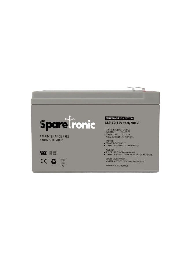 SL9-12 - Sparetronics, 9Ah, 12V, Lead-Acid Battery